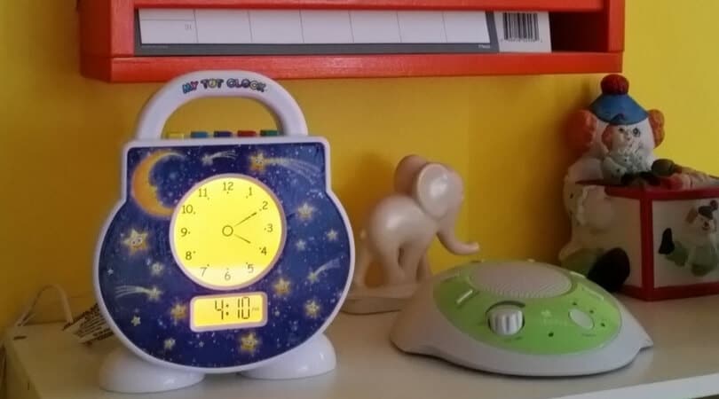 My Tot Clock Toddler Clock White 