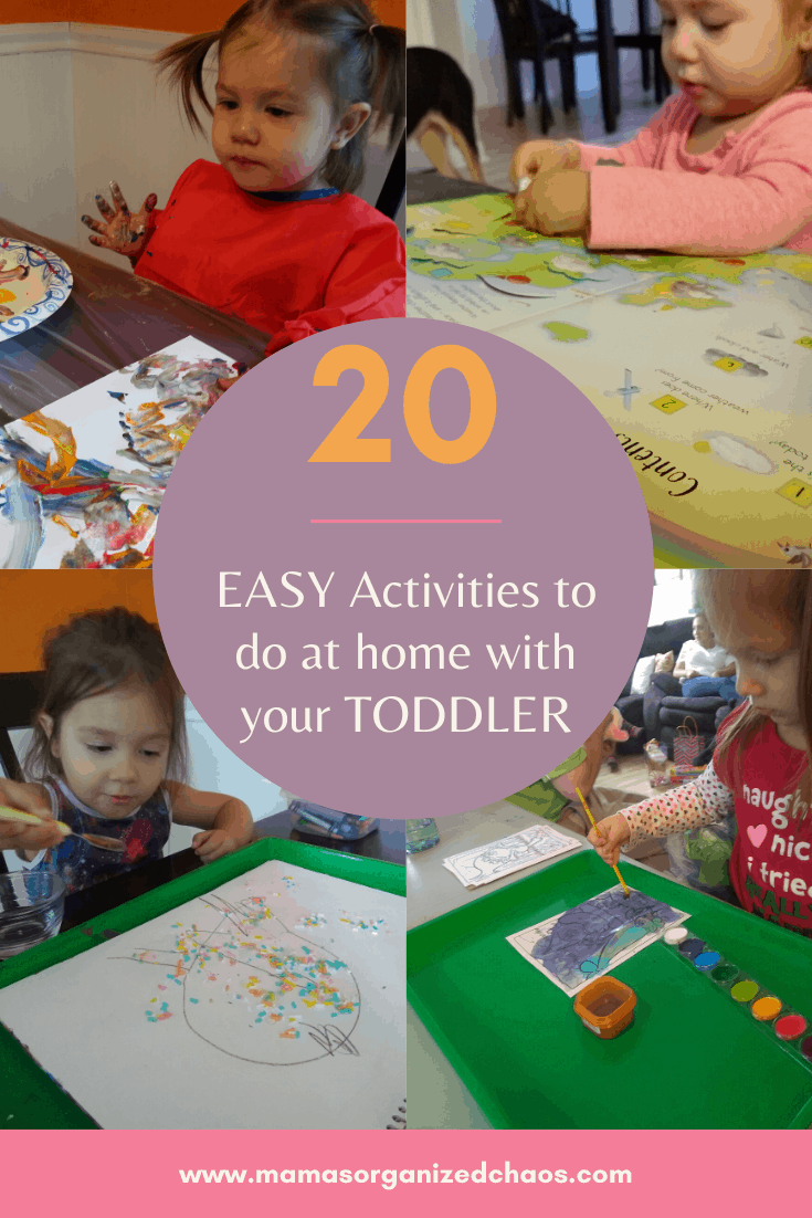 20 easy activities to do at home with your toddler