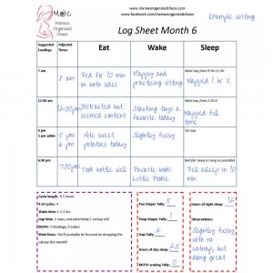 sample babywise schedules baby toddler mamas organized chaos baby schedule printable
