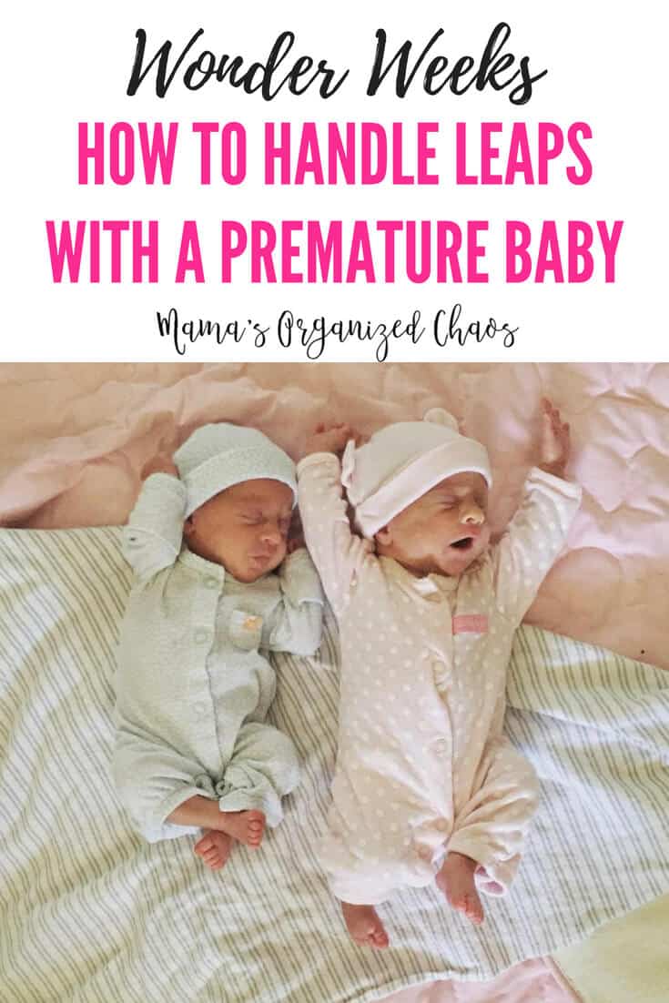 How to the Handle Wonder Weeks With a Premature Baby #wonderweeks #leaps #milestones #baby #premature #nicu