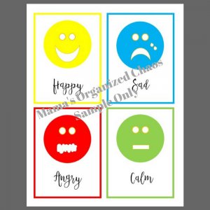 Printable Calm Down Tool Kit for Toddlers