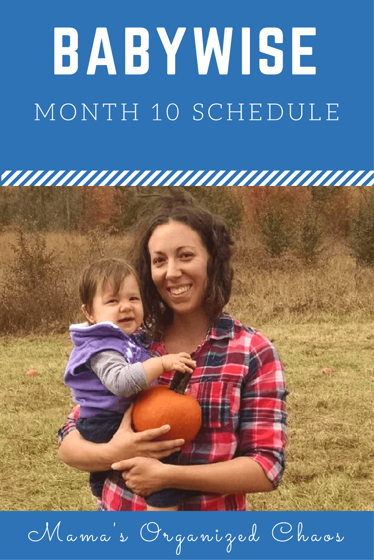 Babywise schedule month 10: for baby around 10 months of age. On this page you’ll find schedules, information on naps, nighttime sleep, and more!