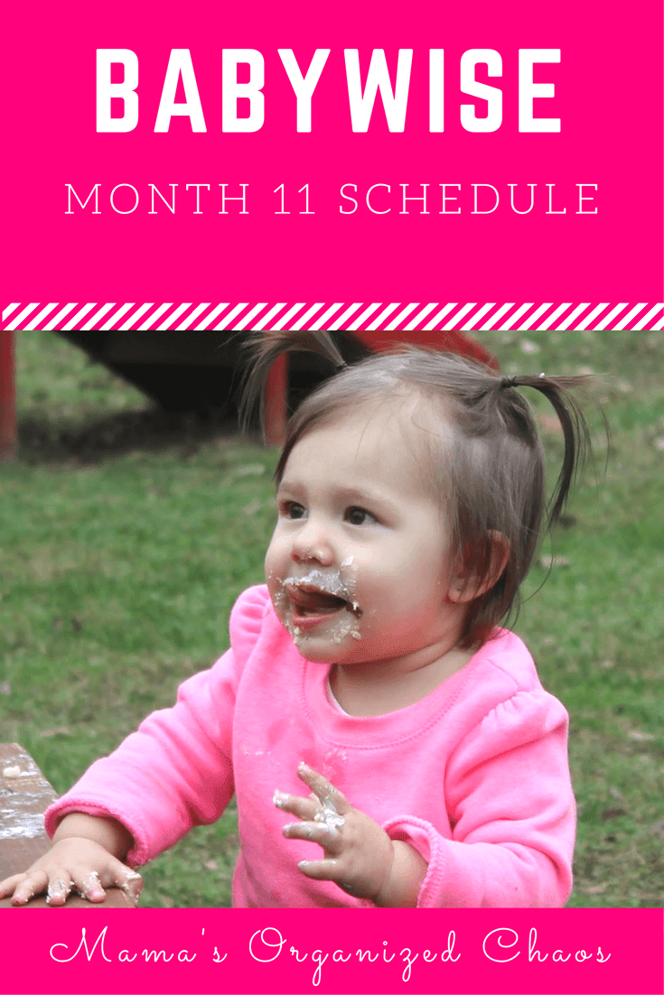 Babywise schedule month 11: for baby around 11 months of age. On this page you’ll find schedules, information on naps, nighttime sleep, and more!