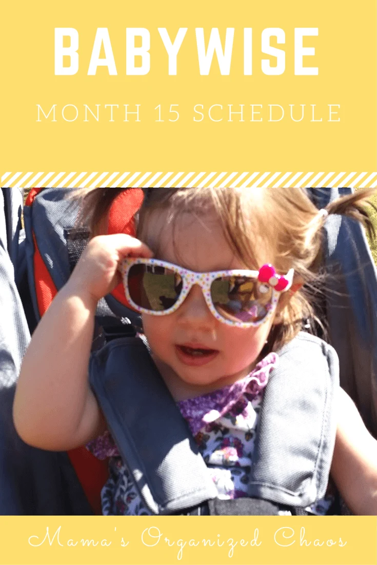 month 15 schedule babywise