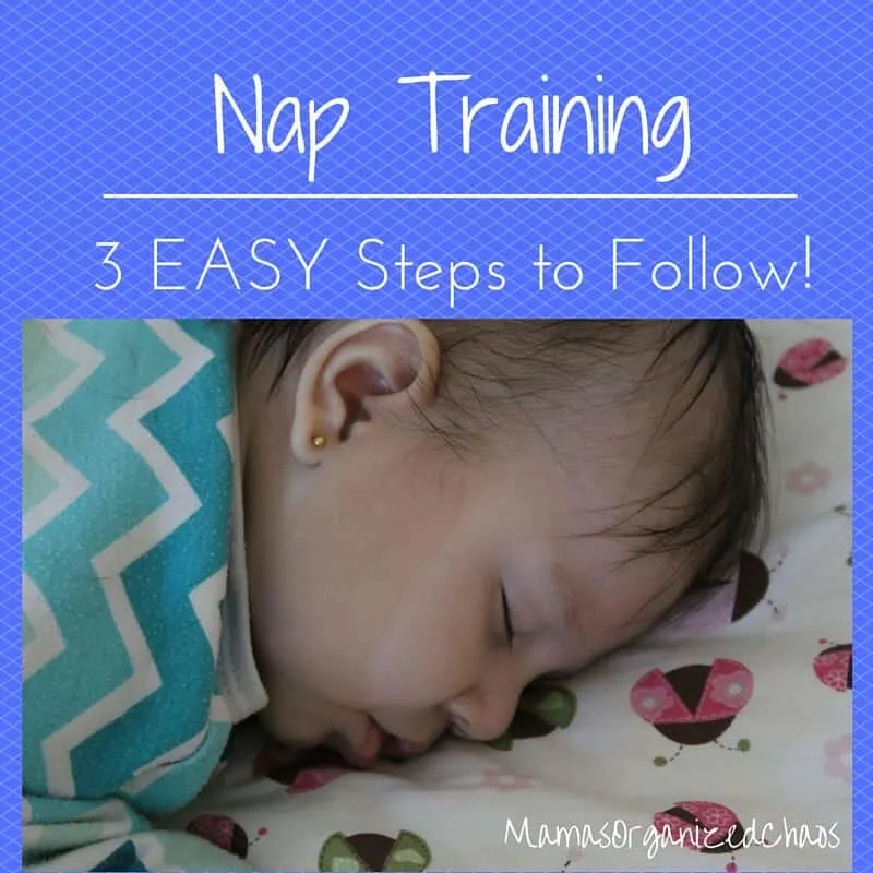 NAP TRAINING How to get your baby sleeping for naps. Nap training 3 step method.