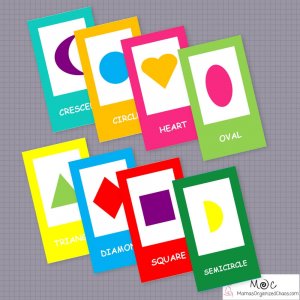Printable Shape and Color Cards