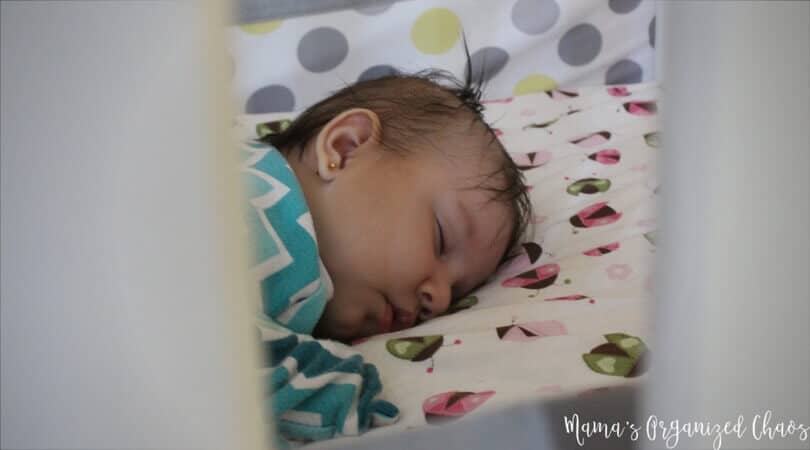 Baby sleeping in crib. All about naps and troubleshooting naps with babywise.