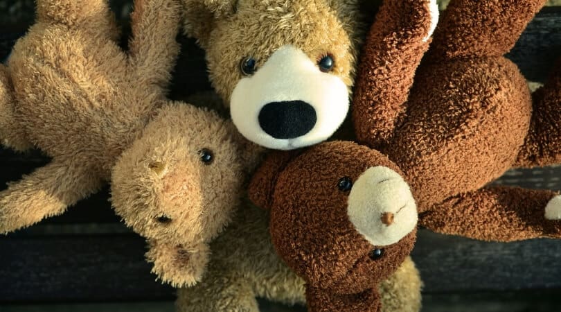 3 stuffed animals for rest time