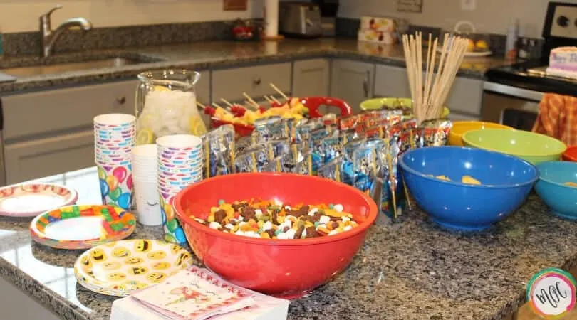 4 year old rainbow birthday party snacks