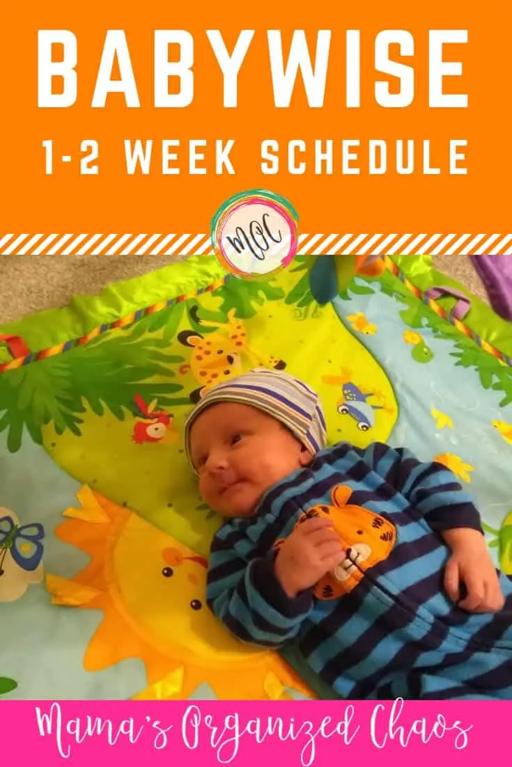 newborn week 1 and 2 babywise schedule
