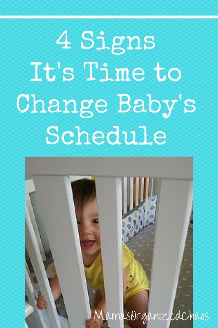WHEN TO MAKE A CHANGE TO YOUR BABY'S SCHEDULE - Mama's Organized Chaos