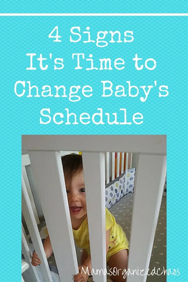 WHEN TO MAKE A CHANGE TO YOUR BABY’S SCHEDULE WHEN TO MAKE A CHANGE TO YOUR BABY’S SCHEDULE