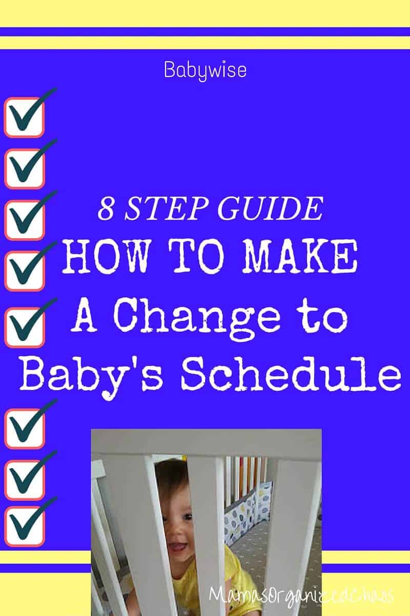 HOW TO MAKE A CHANGE TO YOUR BABY’S SCHEDULE