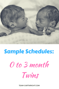 Sample Baby and Toddler Schedules twin schedules