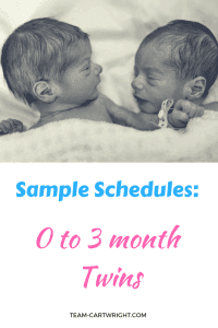 Sample Baby and Toddler Schedules twin schedules