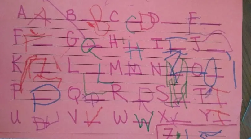 Preschool Friendly Letter Activities mr pencil folder activity writing practice