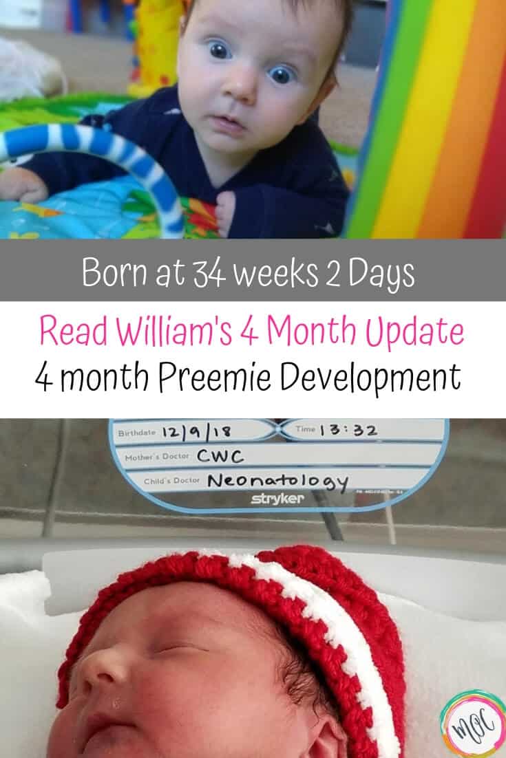 4 month old preemie development born at 34 weeks 2 days