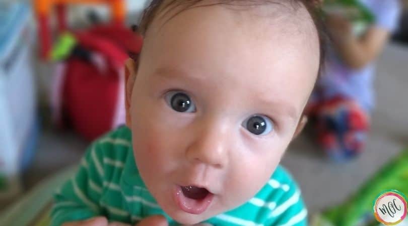 5 month old baby with big eyes