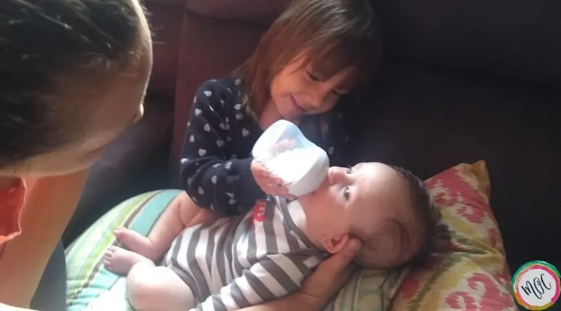 Breastfed Baby Not Gaining Weight 4 year old bottle feeding 4 month old