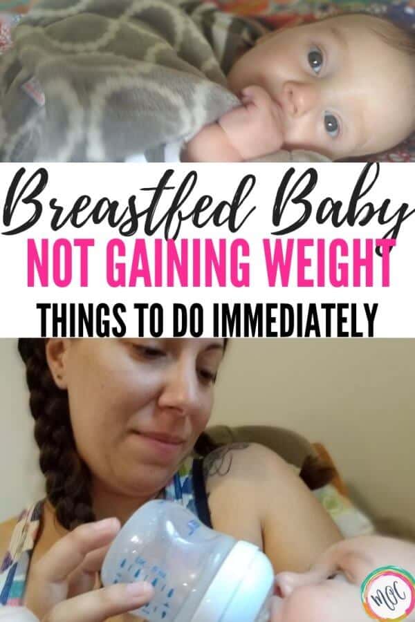 Breastfed Baby Not Gaining Weight Mama's Organized Chaos