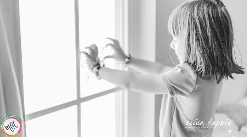 When Your Parenting Toolbox Isn’t Enough 4 year old girl looking out a window