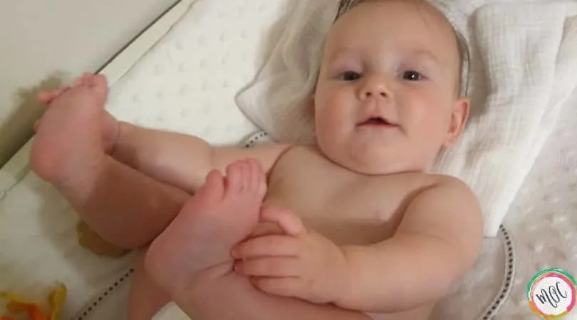 William’s 6 Month Old Schedule 6 month old baby touching toes