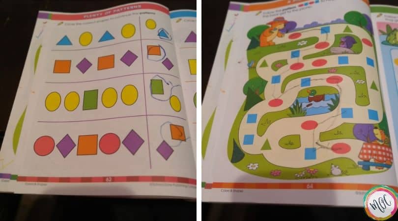 Big Preschool Workbook learning patterns with the big preschool workbook
