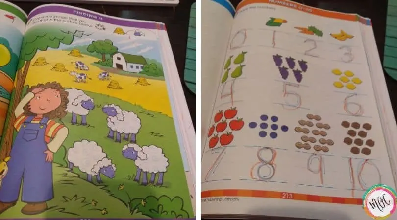 Numbers and counting with the big preschool workbook