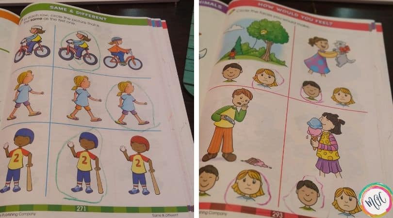 Big Preschool Workbook Identifying feelings with the big preschool workbook