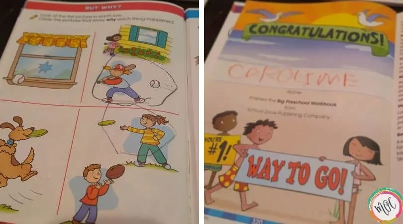 Big Preschool Workbook Congratulations on completing the big preschool workbook