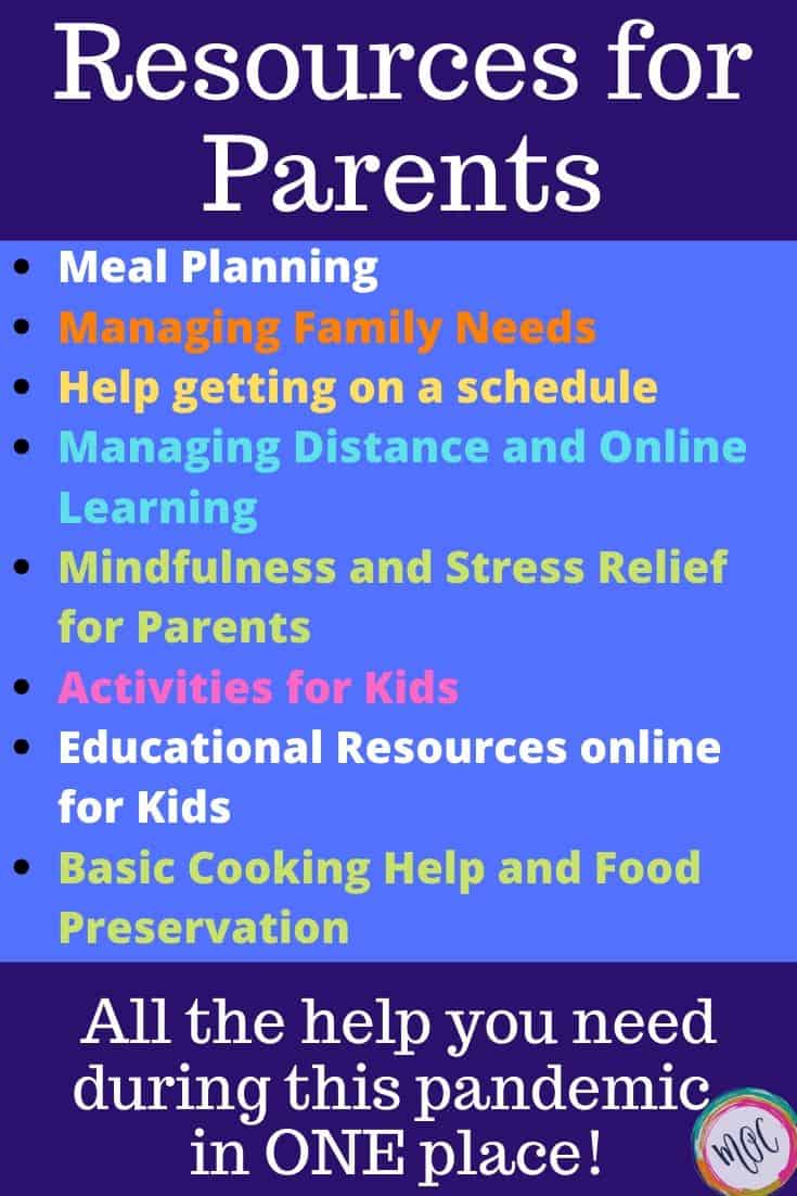 Resources for Parents During the COVID-19 Shutdown Resources for Parents During the COVID-19 Shutdown