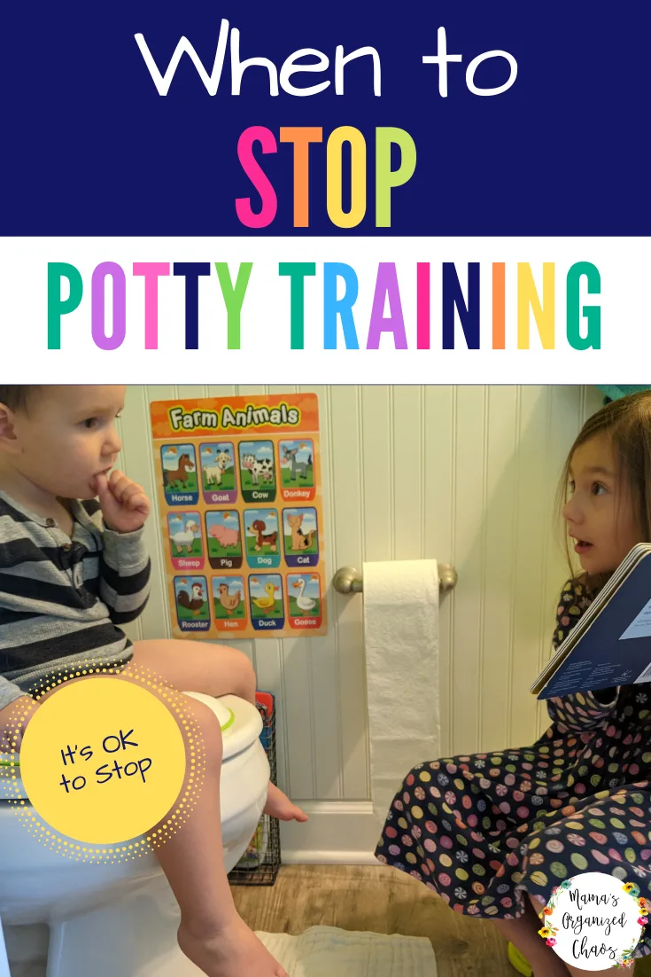 When to Stop Potty Training