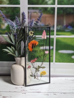 Bloom Where You’re Planted Pressed Flower Frame