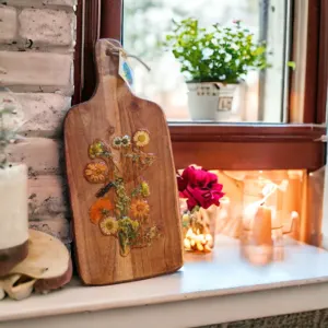 Hanging Wooden Flower Wall Art